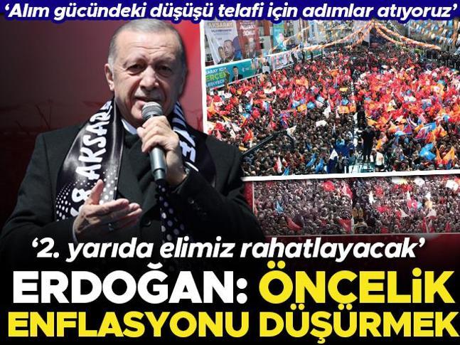 AK Parti Aksaray mitingi... Cumhurbaşkanı Erdoğandan önemli açıklamalar