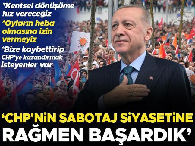 AK Parti Kocaeli mitingi... Cumhurbaşkanı Erdoğandan önemli açıklamalar