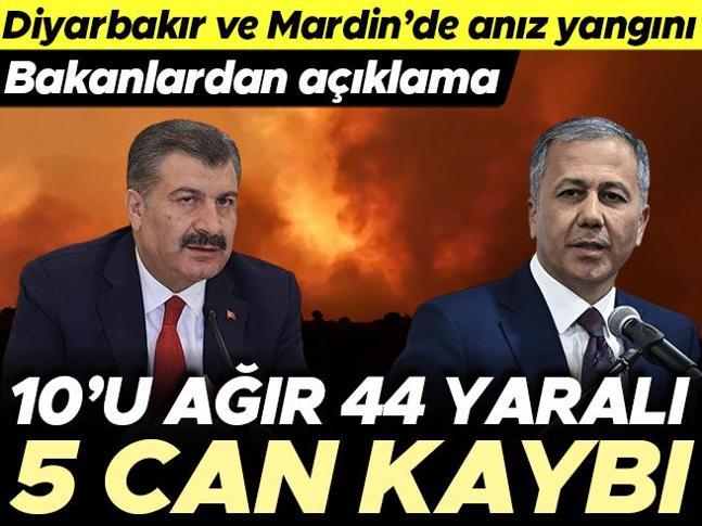 Son dakika haberi Diyarbakır ve Mardinde anız yangını: 5 ölü, 10u ağır 44 yaralı