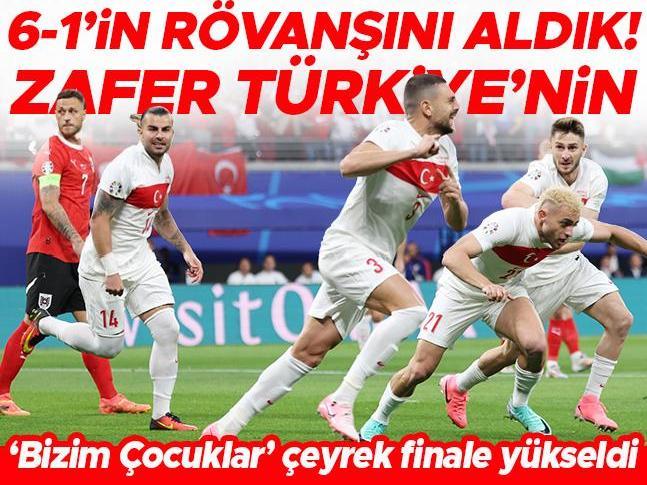 A Milli Takım çeyrek finalde (Avusturya 1-2 Türkiye)