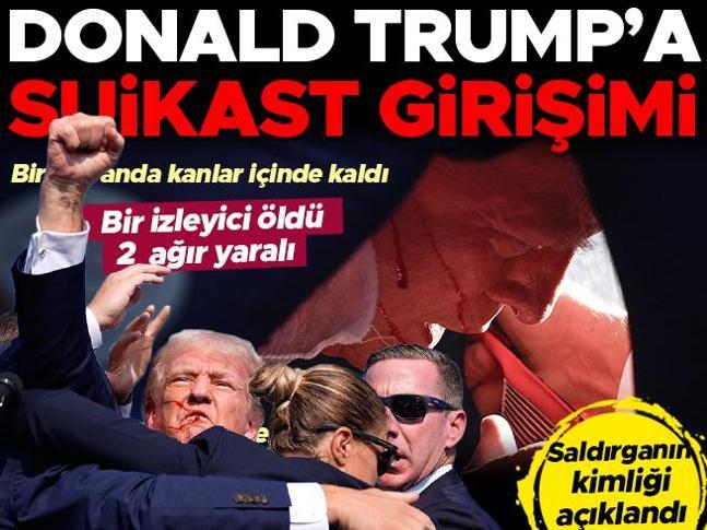 Son dakika... Donald Trumpa suikast girişimi: Mitingde konuşma yaptığı sırada ateş açıldı