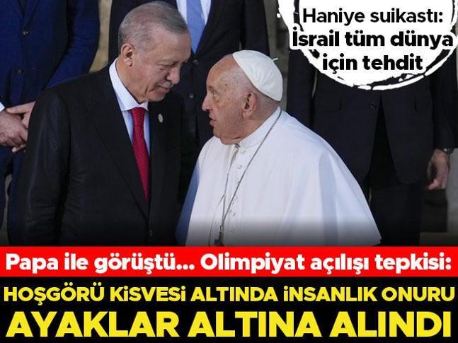 Cumhurbaşkanı Erdoğan, Papa Fransuva ile telefonda görüştü