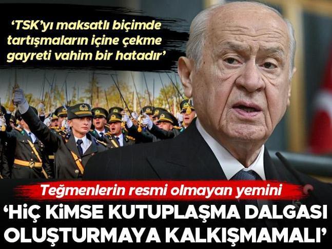 Harp Okulu mezuniyet töreni... Devlet Bahçeli: Hiç kimse kutuplaşma dalgası oluşturmaya kalkışmamalı