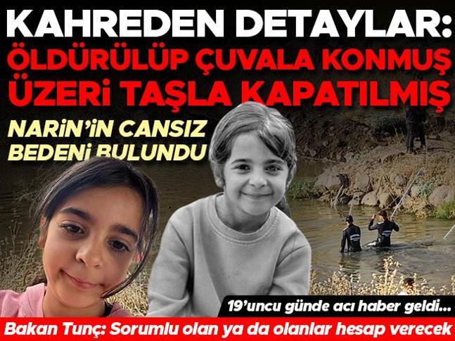 Son dakika... Kayıp Narin Güranın cansız bedenine ulaşıldı