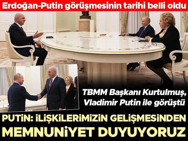 TBMM Başkanı Kurtulmuş, Putin ile görüştü... Putin: Türkiye ile ilişkilerimizin gelişmesinden büyük memnuniyet duyuyoruz