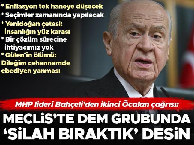 MHP lideri Devlet Bahçeliden önemli açıklamalar