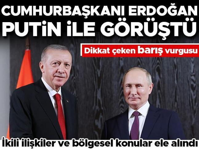 Son dakika... Cumhurbaşkanı Erdoğan, Rusya Devlet başkanı ile görüştü