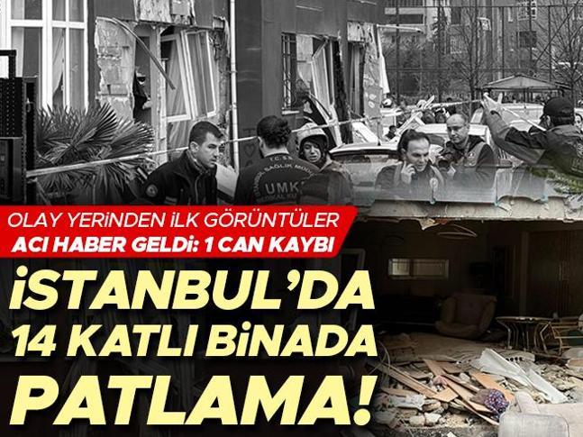 Beylikdüzünde 14 katlı binanın girişinde patlama