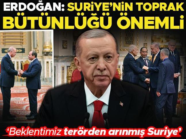 Cumhurbaşkanı Erdoğan, D-8 Zirvesi için Mısırda