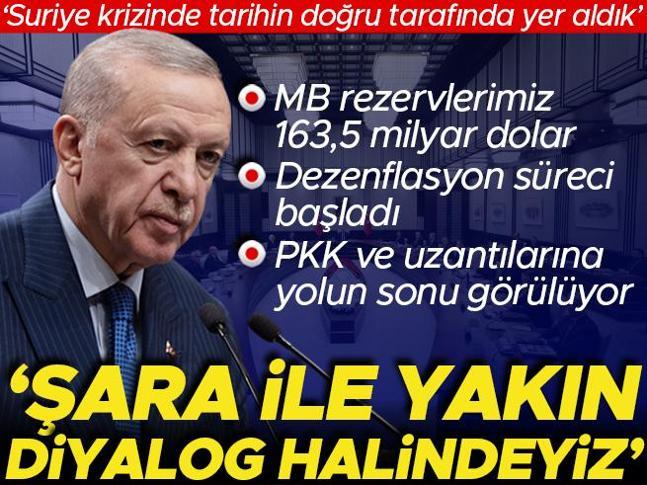 Son dakika... Cumhurbaşkanı Erdoğan: Ahmed Eş Şara ile yakın diyalog halindeyiz