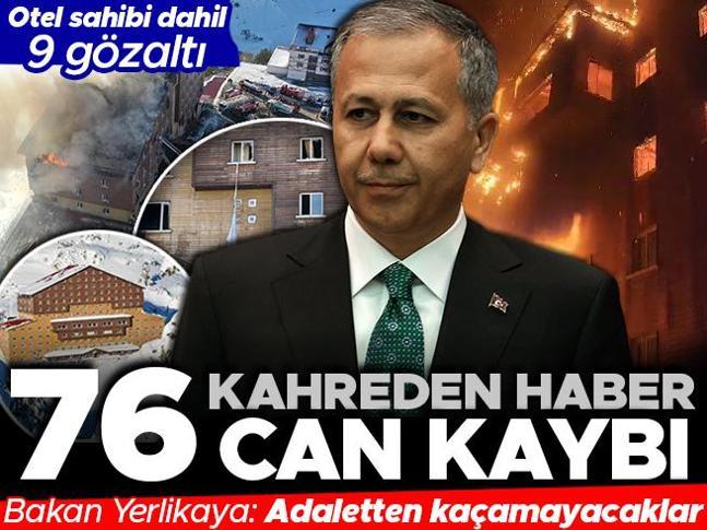 Boluda kayak merkezinde yangın faciası: Can kaybı 76ya yükseldi | İşletme sahibi dahil 9 kişi gözaltında