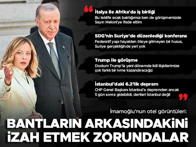 Cumhurbaşkanı Erdoğan: Bantların arkasına ne sakladıklarını izah etmeliler