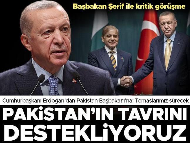 Son dakika... Cumhurbaşkanı Erdoğandan Pakistan Başbakanı Şerif ile kritik görüşme