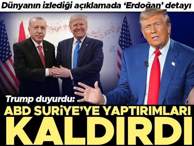 Son dakika... Trump, Suriyeye yaptırımlar kaldırdı