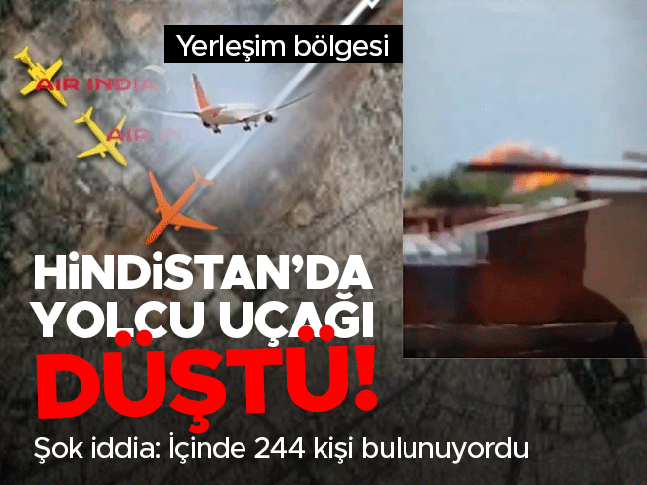 Son dakika... Hindistanda uçak düştü: 100den fazla yolcu taşıyordu