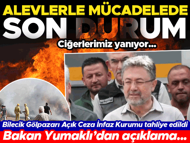 Son dakika: Ciğerlerimiz yanıyor... Orman yangınlarında son durum... Bakan Yumaklıdan açıklama