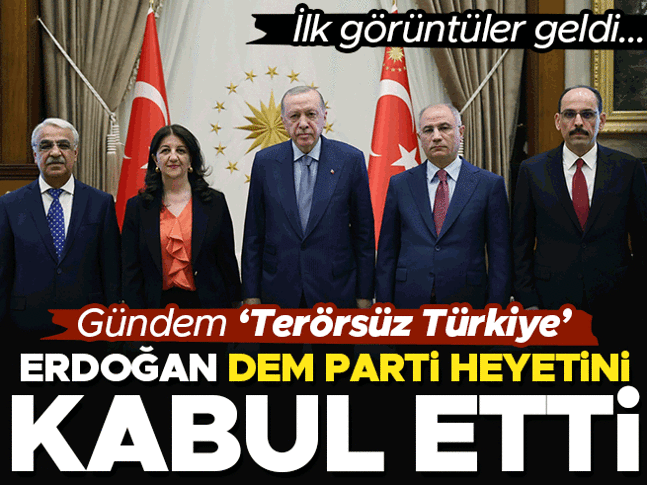 Son dakika... Cumhurbaşkanı Erdoğan DEM Parti heyetini kabul ediyor