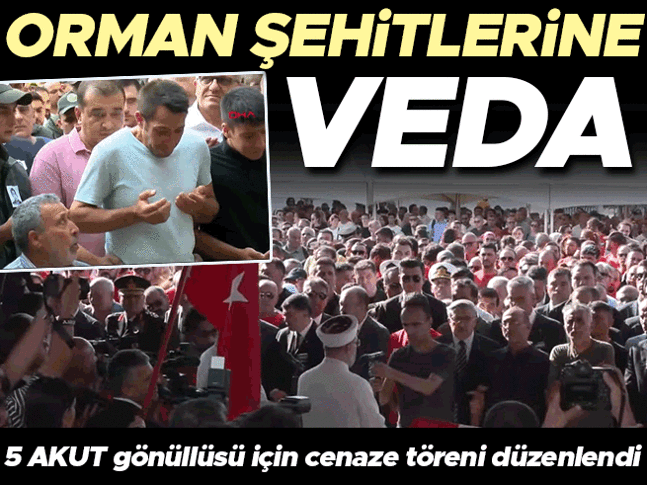 Orman şehidi AKUT gönüllülerine veda