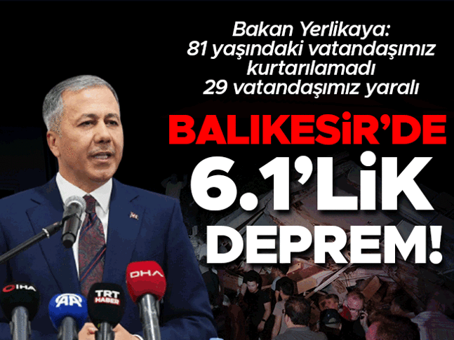 Son dakika... Balıkesirdeki 6.1lik depremin ardından bölgede deprem fırtınası | Acı haber geldi: 1 kişi yaşamını yitirdi