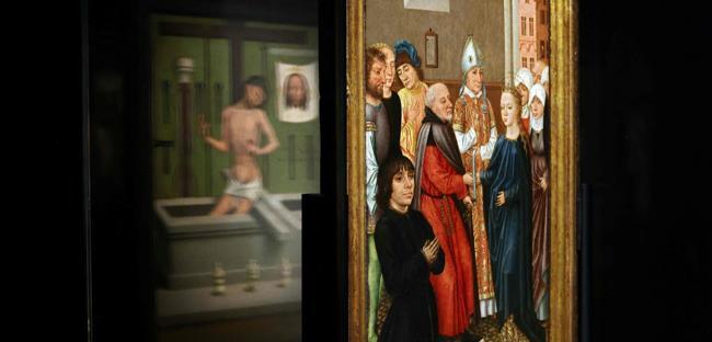 Reverse sides of paintings at Prado Museum