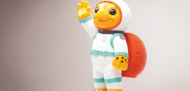 Loggerhead turtle mascot for space congress