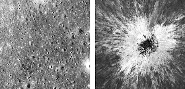 NASA craft finds a new crater on the moon