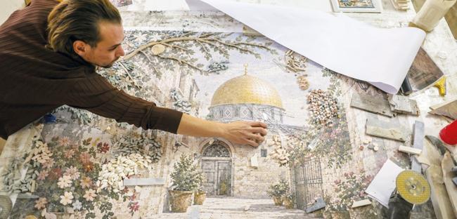Syrian mosaic artist revives family craft