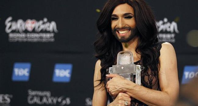 Austrian bearded drag queen wins Eurovision song contest
