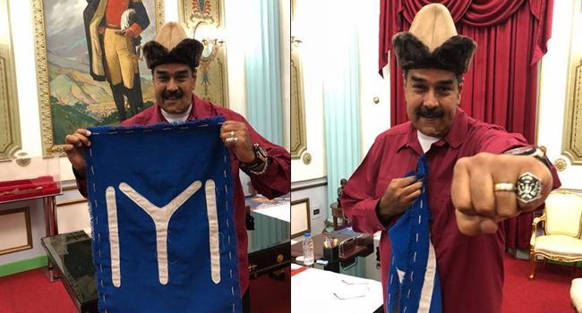 Venezuelan leader Maduro wears accessories from TV series on founder of Ottoman Empire