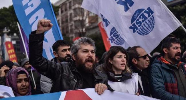 Unions rally in Istanbul against poverty, unemployment