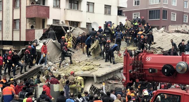 7-story building in Istanbul collapses