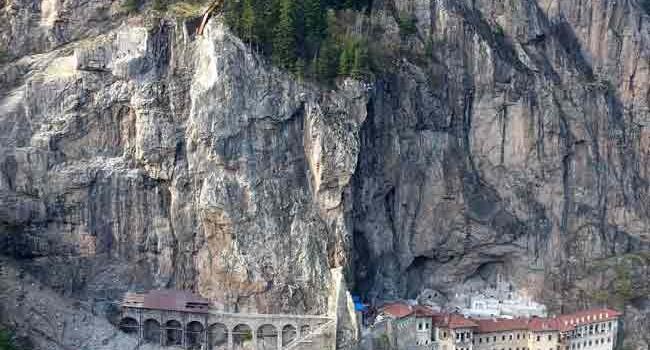 First stage of restoration works at historical Sümela Monastery nears end