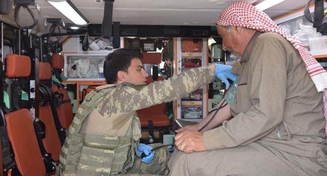 Turkey provides health checks to civilians in N Syria