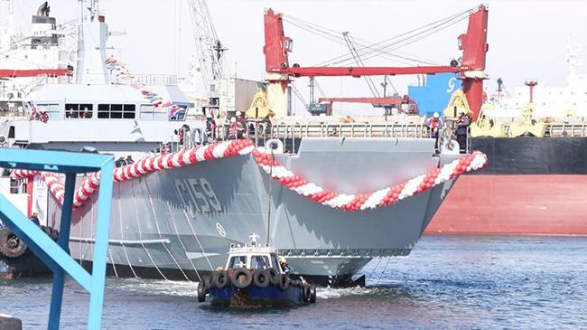 Yeni Tip Çıkarma Gemisi Ç-159 denize indirildi... SSB Başkanı Görgün: Gemilerimizdeki yerlilik oranını, son 23 yılda yüzde 20'den  | Genel Haberler