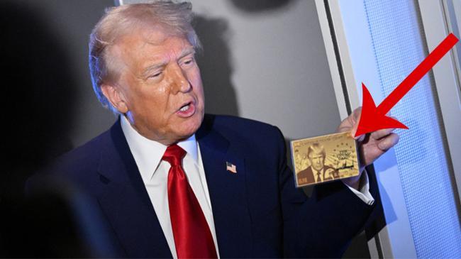Trump altın kartı resmen tanıttı... İlk kez gösterdi | Genel Haberler