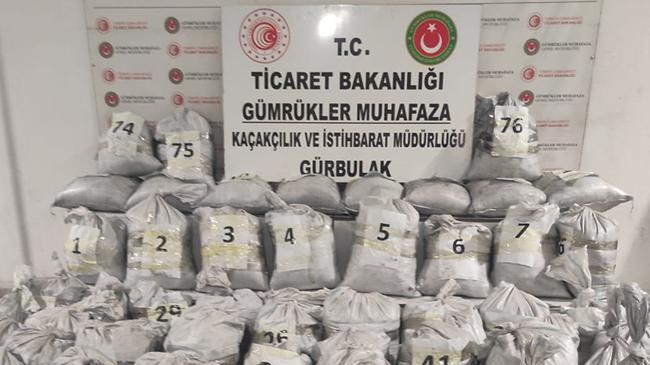 Kömüre emdirilmiş 1 ton 870 kilogram uyuşturucu ele geçirildi | Ekonomi Haberleri