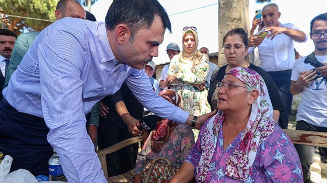 Bakan Kurum söz verdi! Yanan evlerin yenileri 1 yıl içinde teslim edilecek | Ekonomi Haberleri