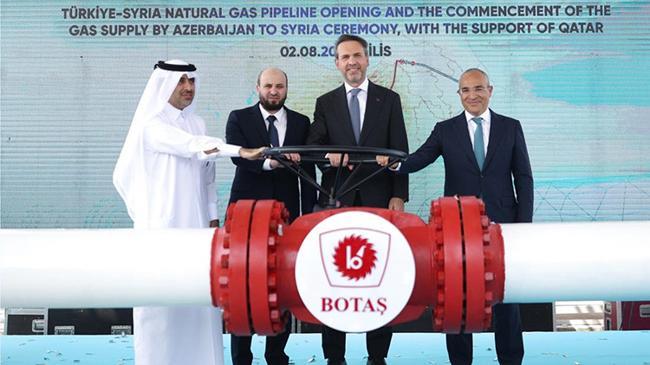 Türkiye-Suriye doğalgaz hattı hizmete girdi | Genel Haberler