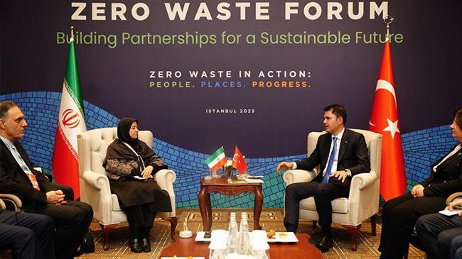 Bakan Kurum'dan Sıfır Atık Forumu kapsamında ikili görüşmeler | Genel Haberler