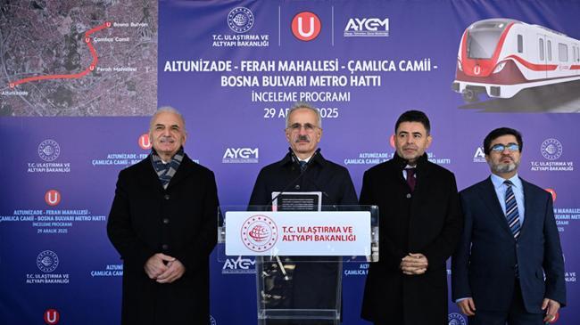 Altunizade-Çamlıca Camii-Bosna Bulvarı metro hattında çalışmalar sürüyor | Genel Haberler