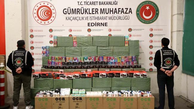 Kapıkule’de operasyon! Ticaret Bakanlığı: 33 milyon 179 bin TL değerinde kaçak eşya yakalandı