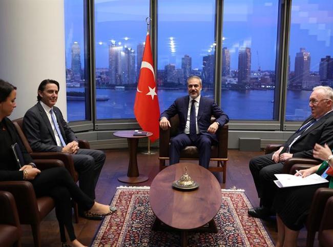Turkish FM holds intense diplomatic meetings in US