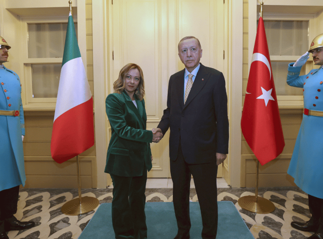Italian PM pays first visit to Türkiye, meets Erdoğan