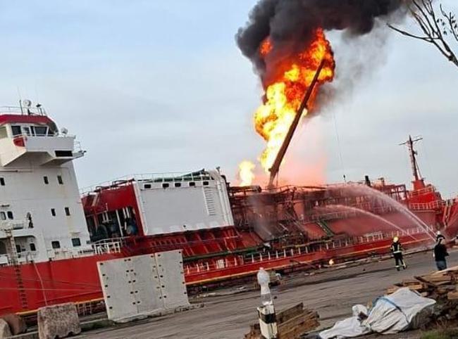 Turkish-flagged vessel hit by drone in Ukraine