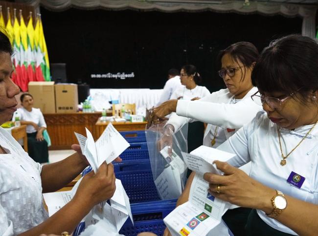 Myanmar pro-military party winning junta-run poll first phase: Source