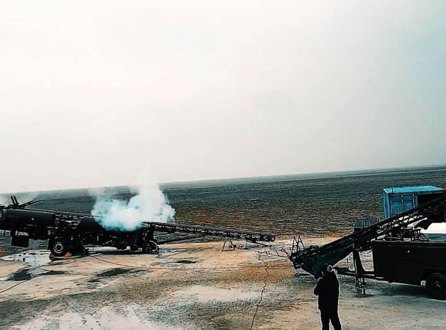 Steel Domes Hisar missile system hits target in test