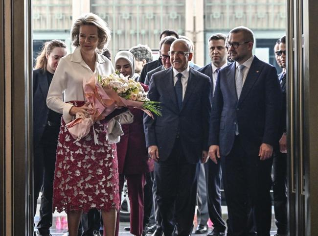 Belgian Queen Mathilde pays visits to Istanbul Financial Center