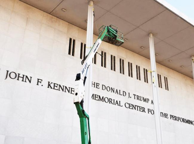Kennedy Center drops Trump name from website