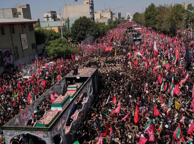 Millions gather as Khamenei funeral procession begins in Tehran