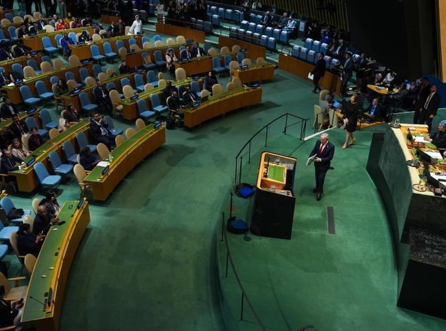 Walkout and street protests mark Netanyahu’s UN address